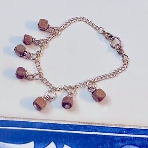 New @Soul_Embellish Handcrafted Boho Gold-tone Bracelet with Wooden Beads Charms